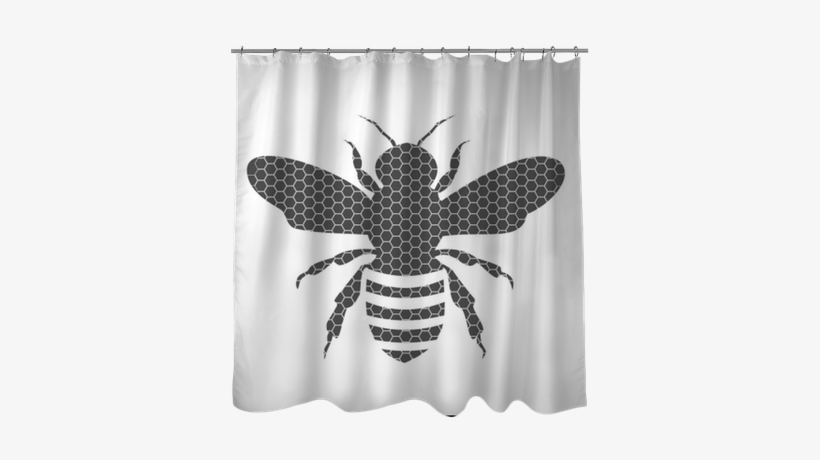 Black Bee Silhouette Isolated On White Background Shower - Queen Bee Silhouette, transparent png