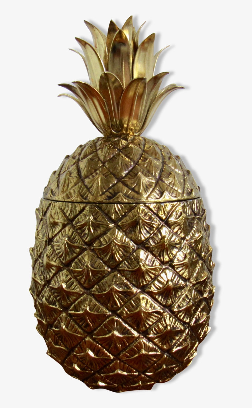 Mauro Manetti, Ice, Golden Pineapple Bucket - Bucket, transparent png
