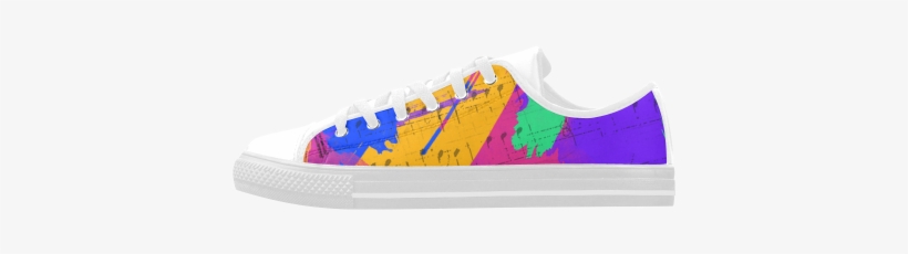Groovy Paint Brush Strokes With Music Notes Aquila - Skate Shoe, transparent png