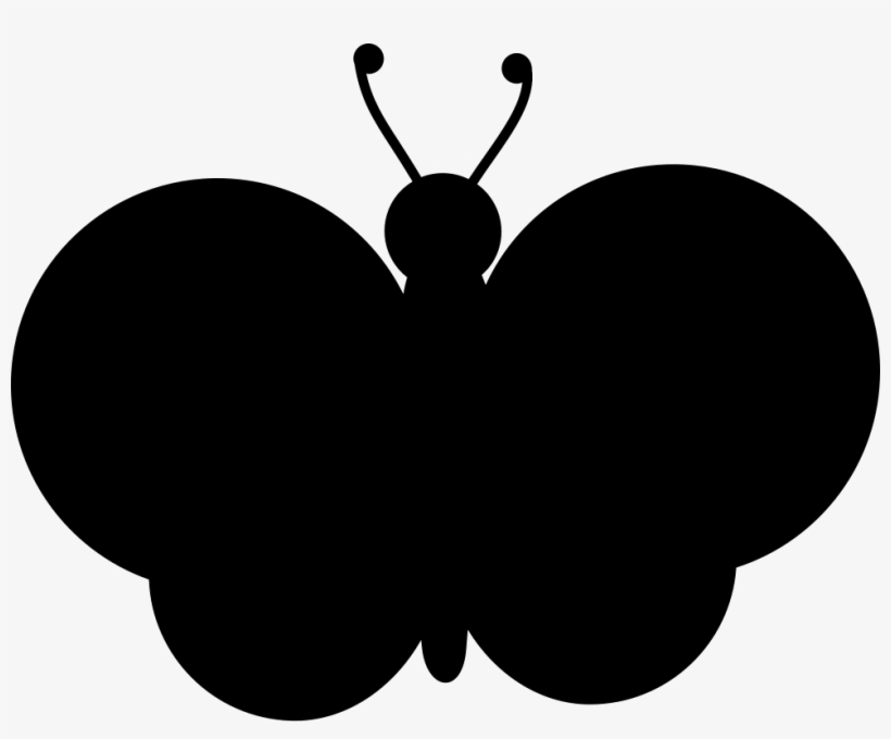 Butterfly With Circular Wings Shape Comments - Borboleta Forma, transparent png