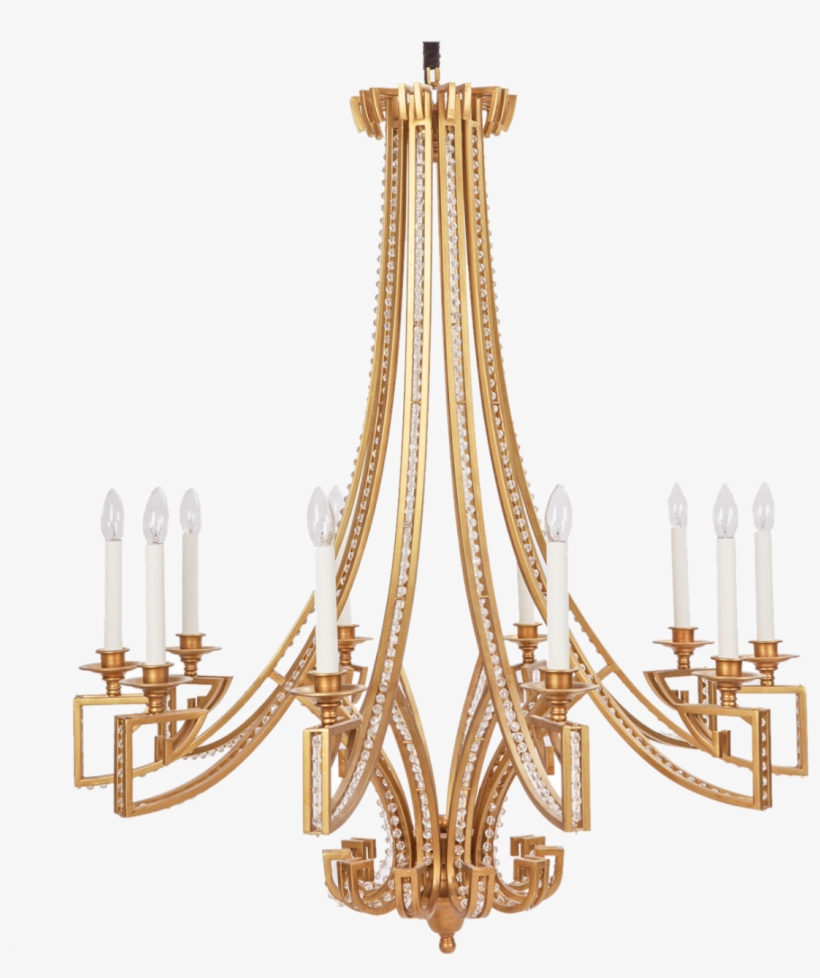 Maxim Chandelier, Matt Gold - Chandelier, transparent png