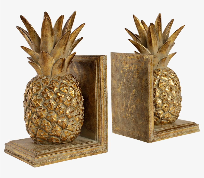 Côté Table Gold Pineapple Book Ends - Book, transparent png