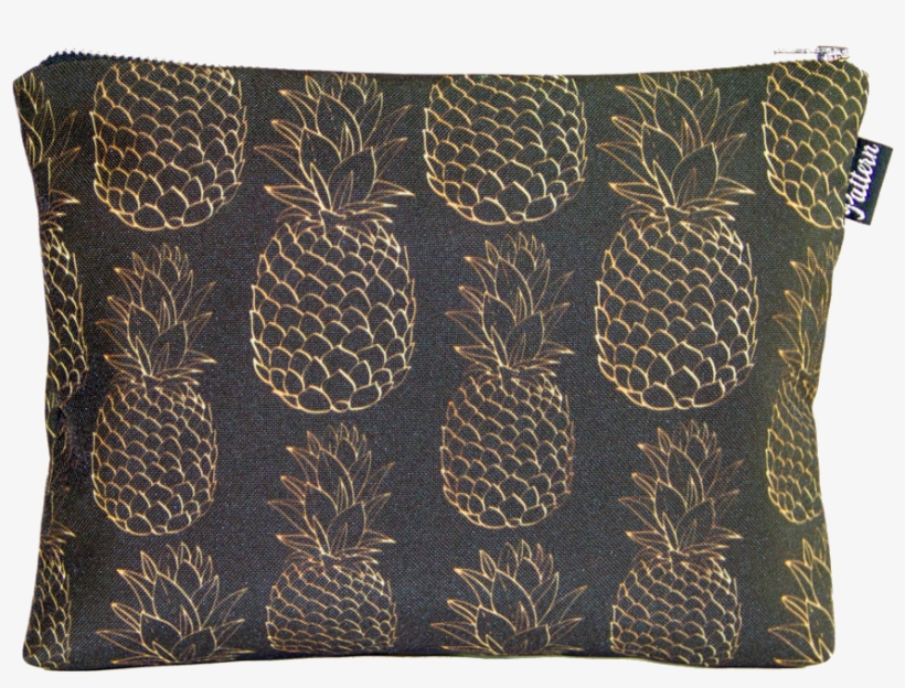 Gold Pineapples Scene Pouch - Iphone 7 Case: Klepsidra's Exotic Seamless Pattern, transparent png