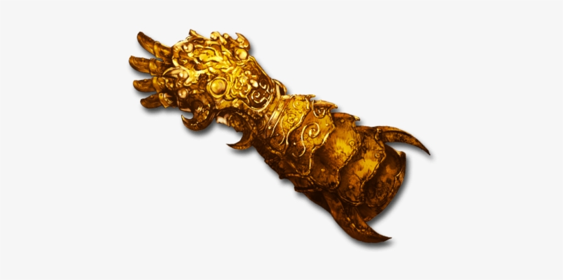 Vajra Gauntlets Anime Golden Gauntlet 600x519 Png Download Pngkit