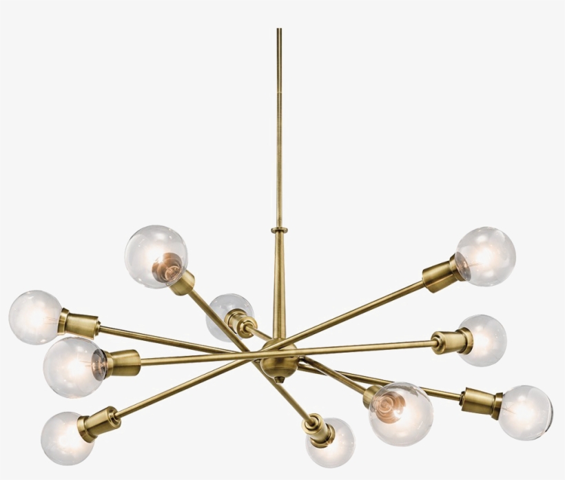 Chandelier Png Clipart - Sputnik Brass Chandelier, transparent png