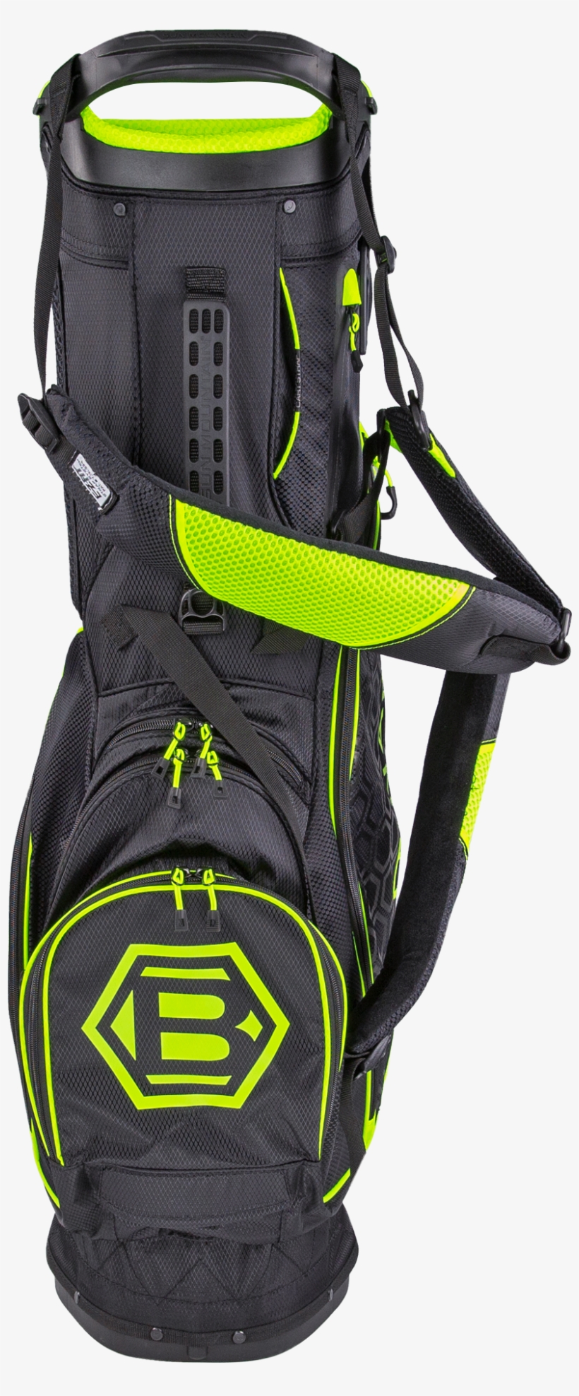 Black & Electric Yellow Stand Golf Bag - Golf Bags, transparent png