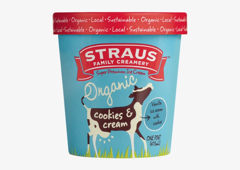 Share - Straus Family Creamery Organic Ice Cream 1 Quart, transparent png