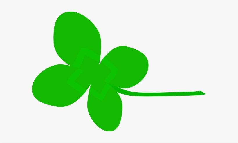 Free Vector Clover Flower Clip Art - Animated 4 Leaf Clover, transparent png