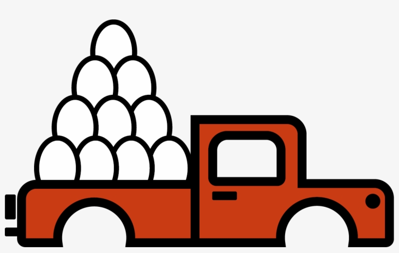 Me Pregunté Si Terminar Allí Como Una Delicatessen - Camion Cargando Un Huevo, transparent png