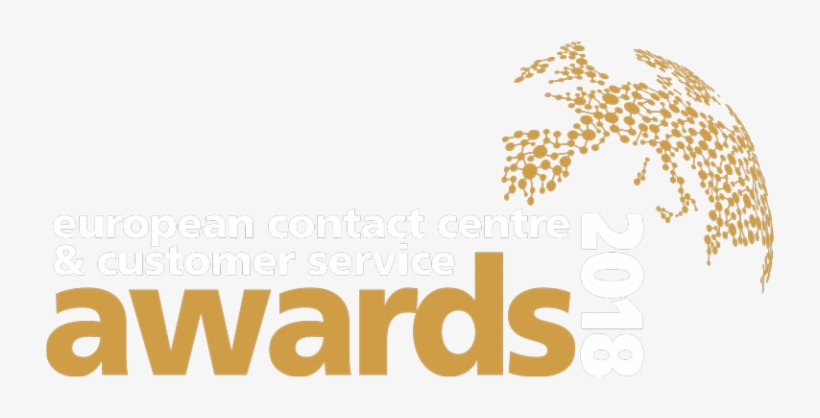 Ecccsa Logo 2018 Gold On Blue - European Contact Centre And Customer Service Awards, transparent png