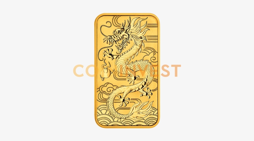 1 Oz Dragon Rectangular Gold Coin - Perth Mint Dragon Bar, transparent png