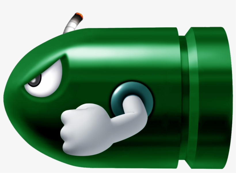 10305006 - Green Bullet Bill, transparent png