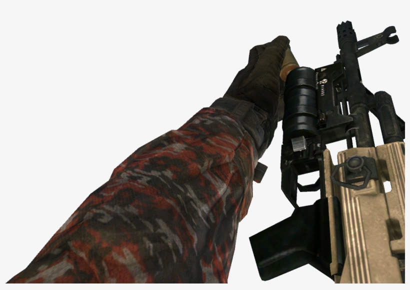 Ak-47 Grenade Launcher Reloading Mw2 - Mw2 Ak47 Grenade Launcher, transparent png