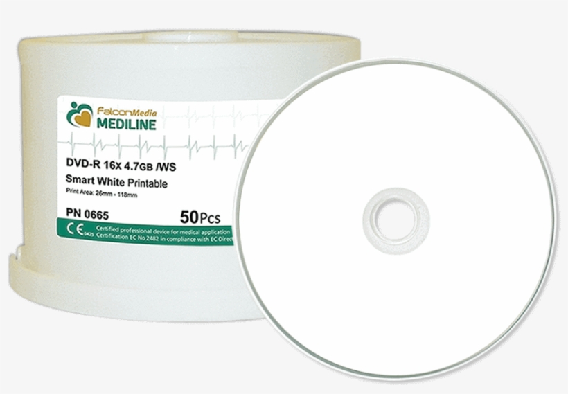 Mediline Dvd-rs - 100pcs White Thermal Medical Grade Dvd-r Dmdvd003, transparent png