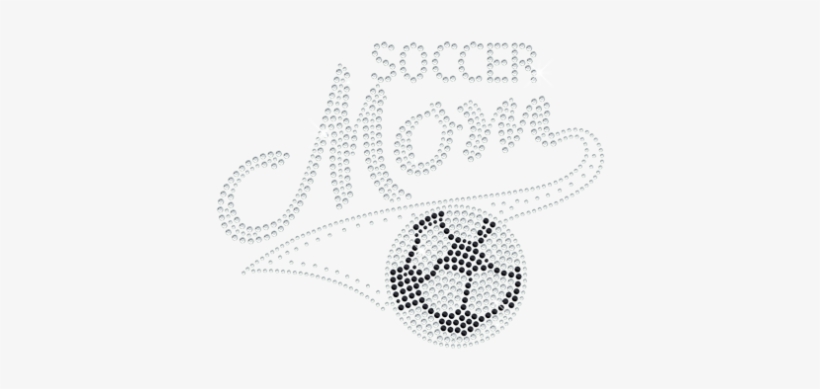 Soccer Mom With A Football Consist Of Hot Fix Rhinestone - Chain, transparent png