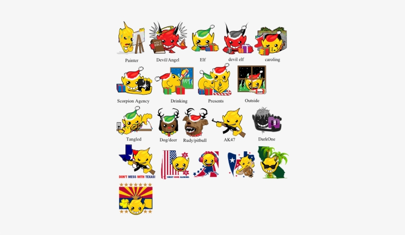 Teufel/engels-smiley Karte, transparent png