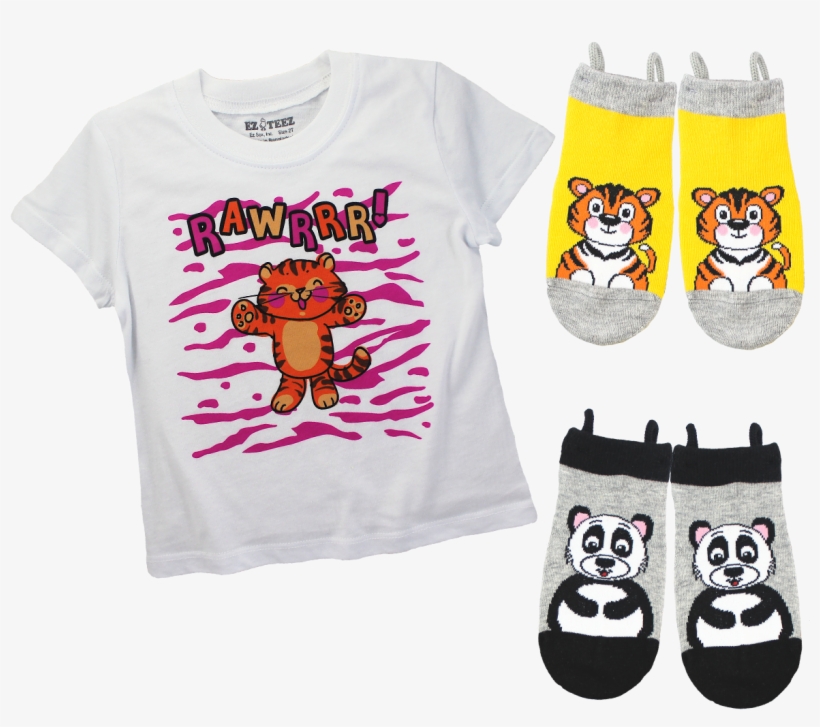 Tiger Tee & Sock Set - Sock, transparent png