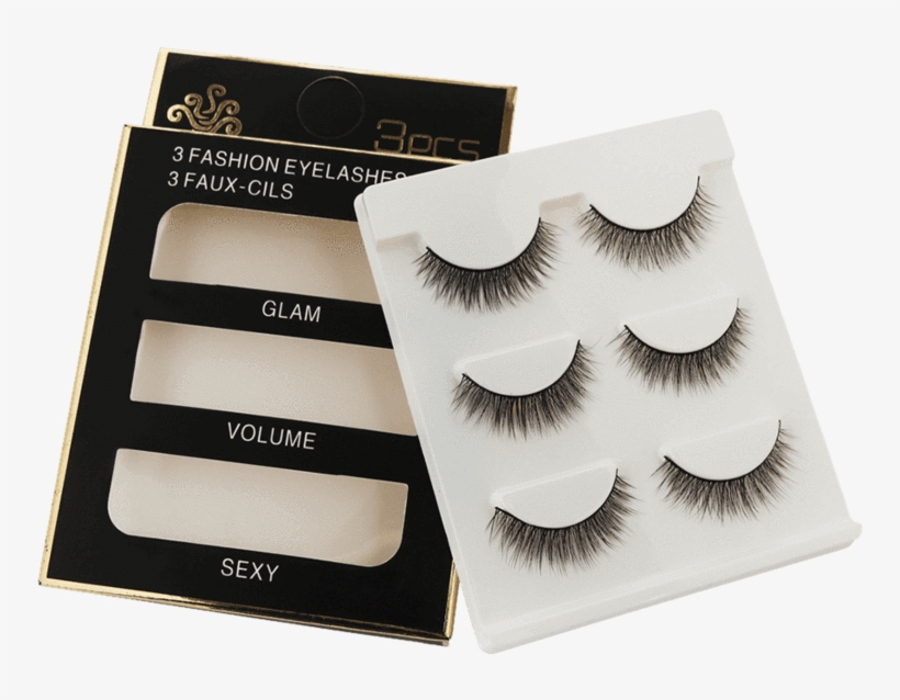Professional 3pcs Handmade Extension Curling Fake Eyelashes - Eyelash, transparent png