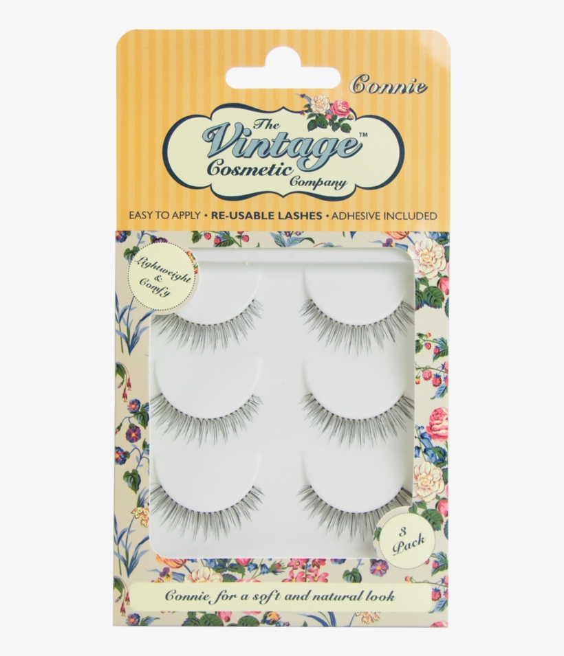Connie False Strip Lashes Multipack - Vintage Cosmetic Company - Connie False Lashes, transparent png