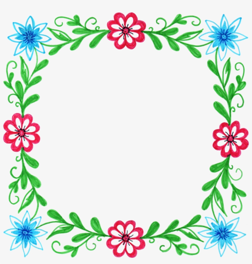 Download Ornamental Frames Flowers Png Clipart Floral - Ornament Frame Flower Png, transparent png