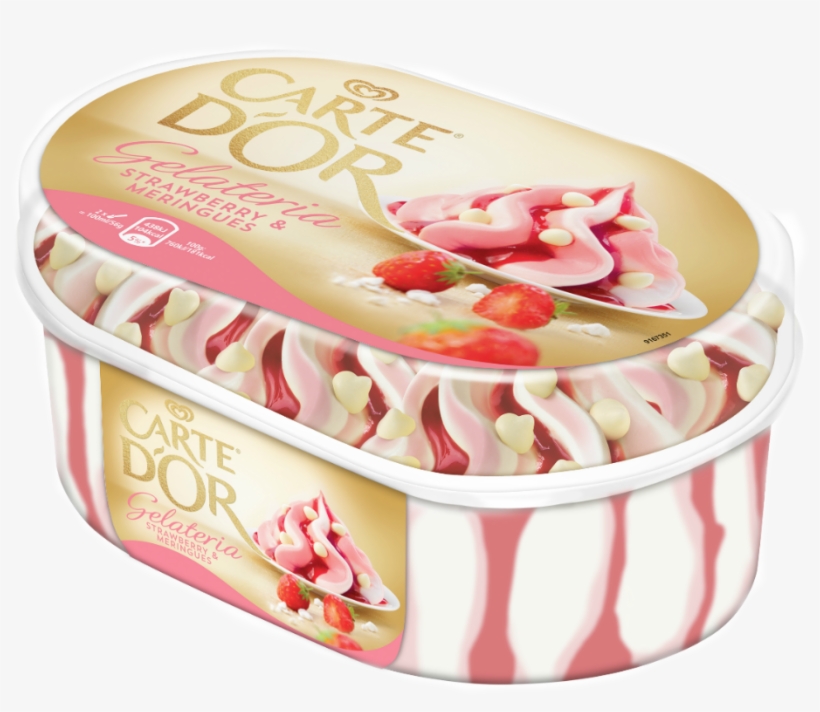 Carte D'or Merengue Y Fresas - Carte+d'or Carte D'or Gelateria Lemon Meringue Pie, transparent png