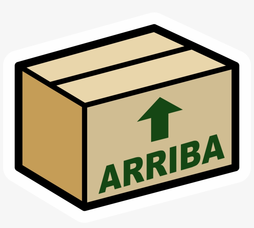 Cardboard Box Pin Icon Es - Cardboard, transparent png
