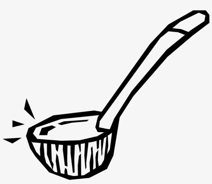 Vector Illustration Of Kitchen Kitchenware Soup Ladle - Ladle, transparent png