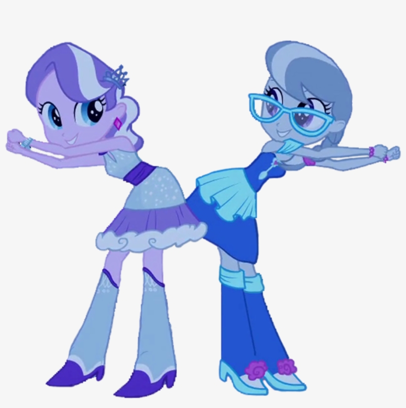 Diamond Tiara And Silver Spoon Dancing Eqg Vector By - Mlp Equestria Girls Diamond Tiara, transparent png