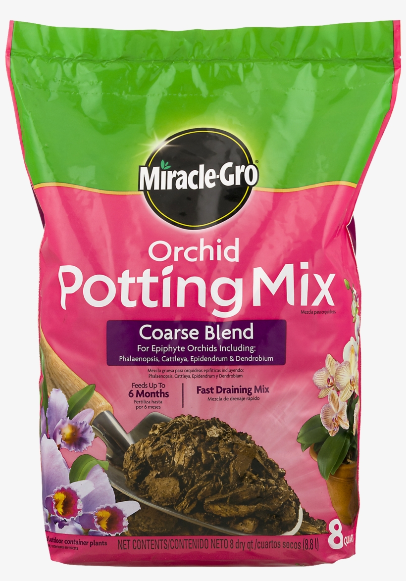 Miracle Gro Coarse Blend Orchid Potting Mix 8 Qt 1800x1800 PNG