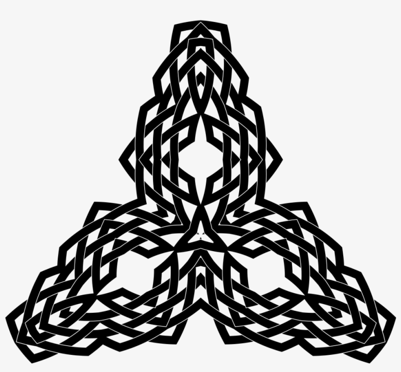 Interlocking Geometric Design, transparent png