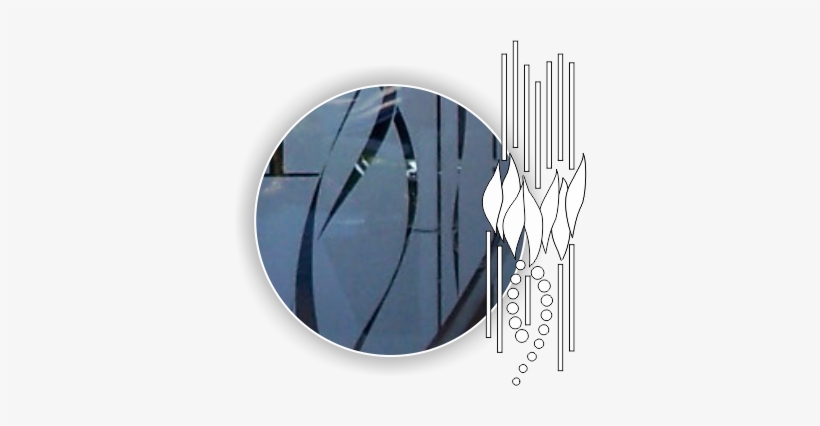 Geometric Etched Glass - Glass Etching, transparent png