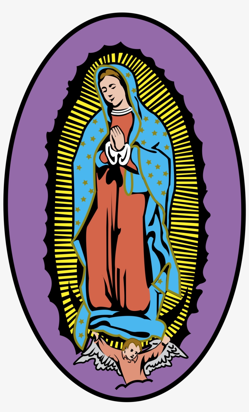 Religious Icons Logo Png Transparent - Virgin Mary Blue Offset Novelty Key Chain Kc-4188, transparent png