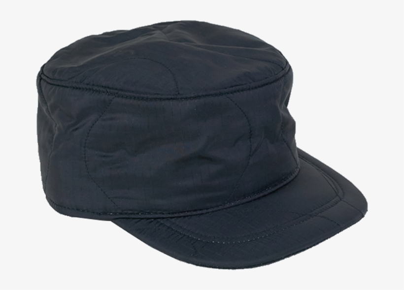 Quilted Military Hat In Black Nylon - Baseball Cap, transparent png