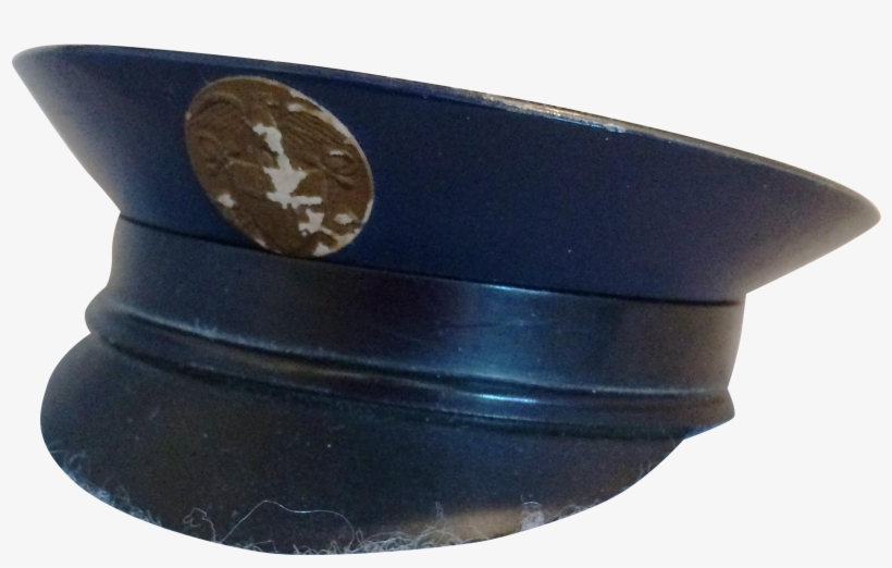 Vintage 1940's Wwii Black Military Cap Hat Ladies Powder, transparent png
