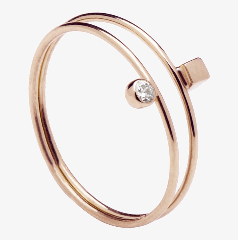 Anillo Bob Rose Gold - Bob Silver Ring, transparent png