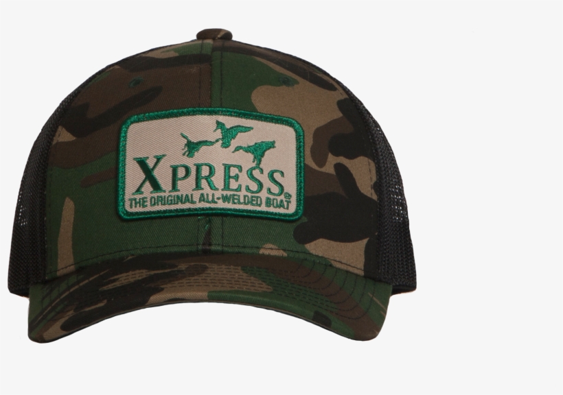 Xpress Boats Plaid Twill / Mesh Back Duck Patch, transparent png