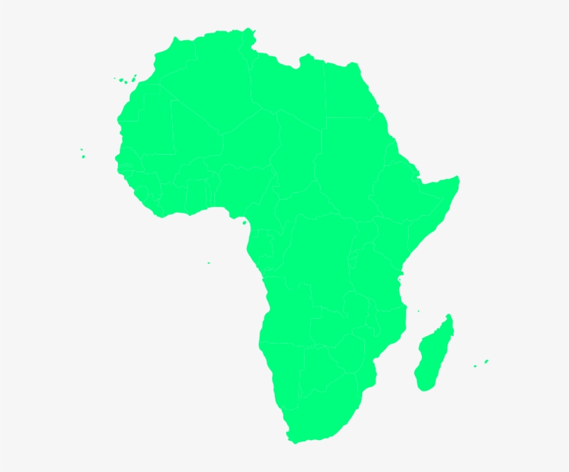 Green Africa Clip Art At Clker - Africa Clipart, transparent png