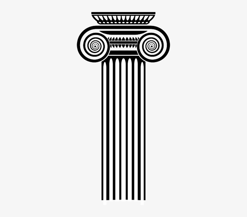 Kolon Başlığı Temalı T-shirt Kendin Tasarla - Greek Column Clipart, transparent png