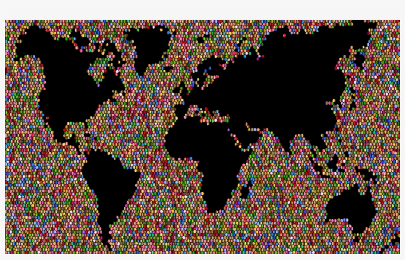 Colorful World Map Clipart Globe World Map - World Map, transparent png