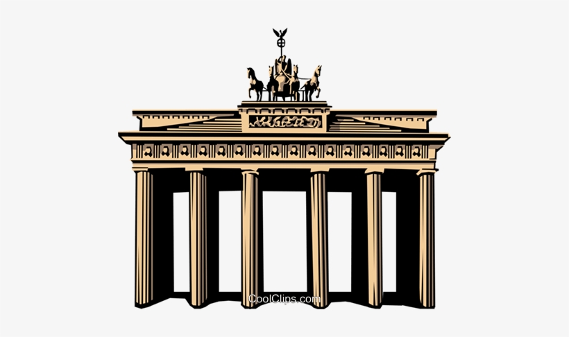 Brandenburg Gate Royalty Free Vector Clip Art Illustration Brandenburg Gate 480x406 Png Download Pngkit