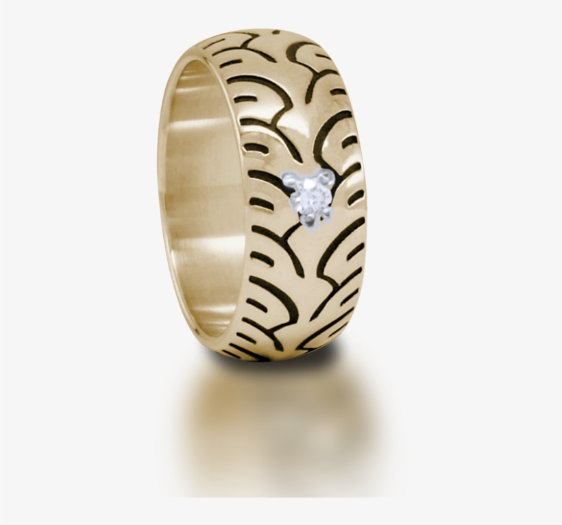 18k Gold Diamond Motorcycle Tire Ring Style 02 Fat - Sterling Silver – Diamond – Motorcycle Tire Ring –, transparent png