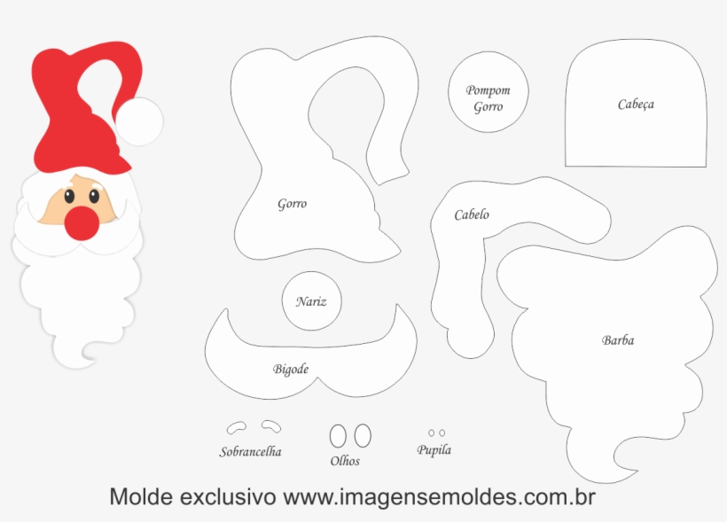 Papai Noel Porta - Line Art, transparent png