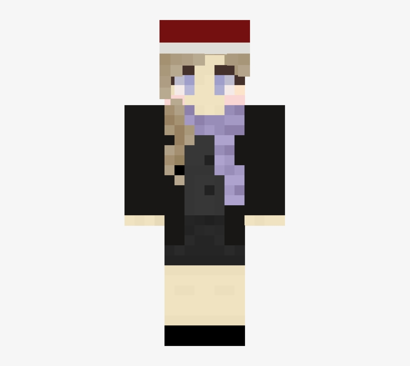 Skin Feminina Com Gorro De Natal - Graphic Design, transparent png