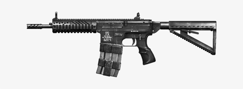 Image Ar 15 Double Barrel High Resolution Png Combat - Mp5 22lr California, transparent png