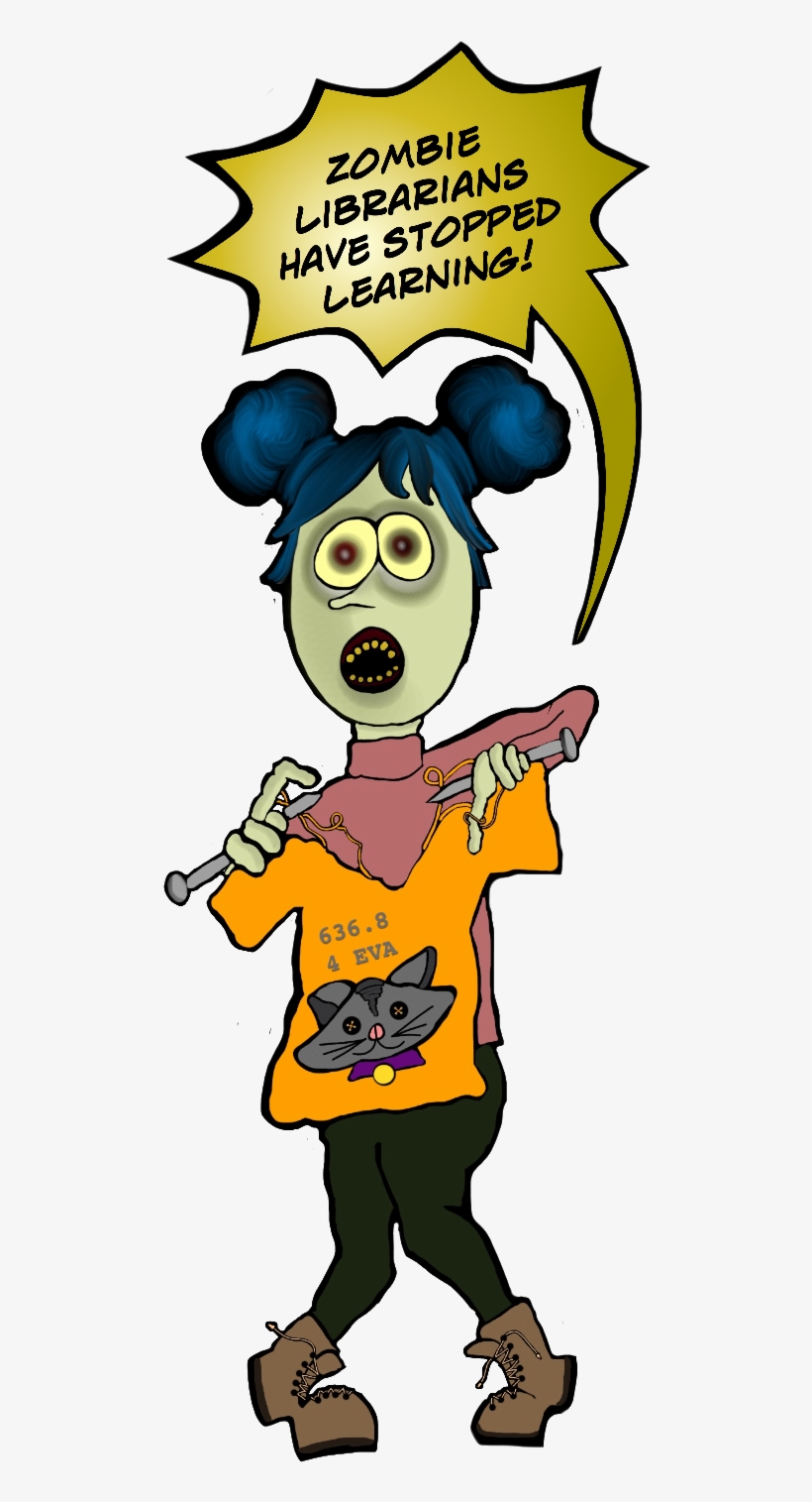 Zombie Librarians Have Stopped Learning - Librarian, transparent png