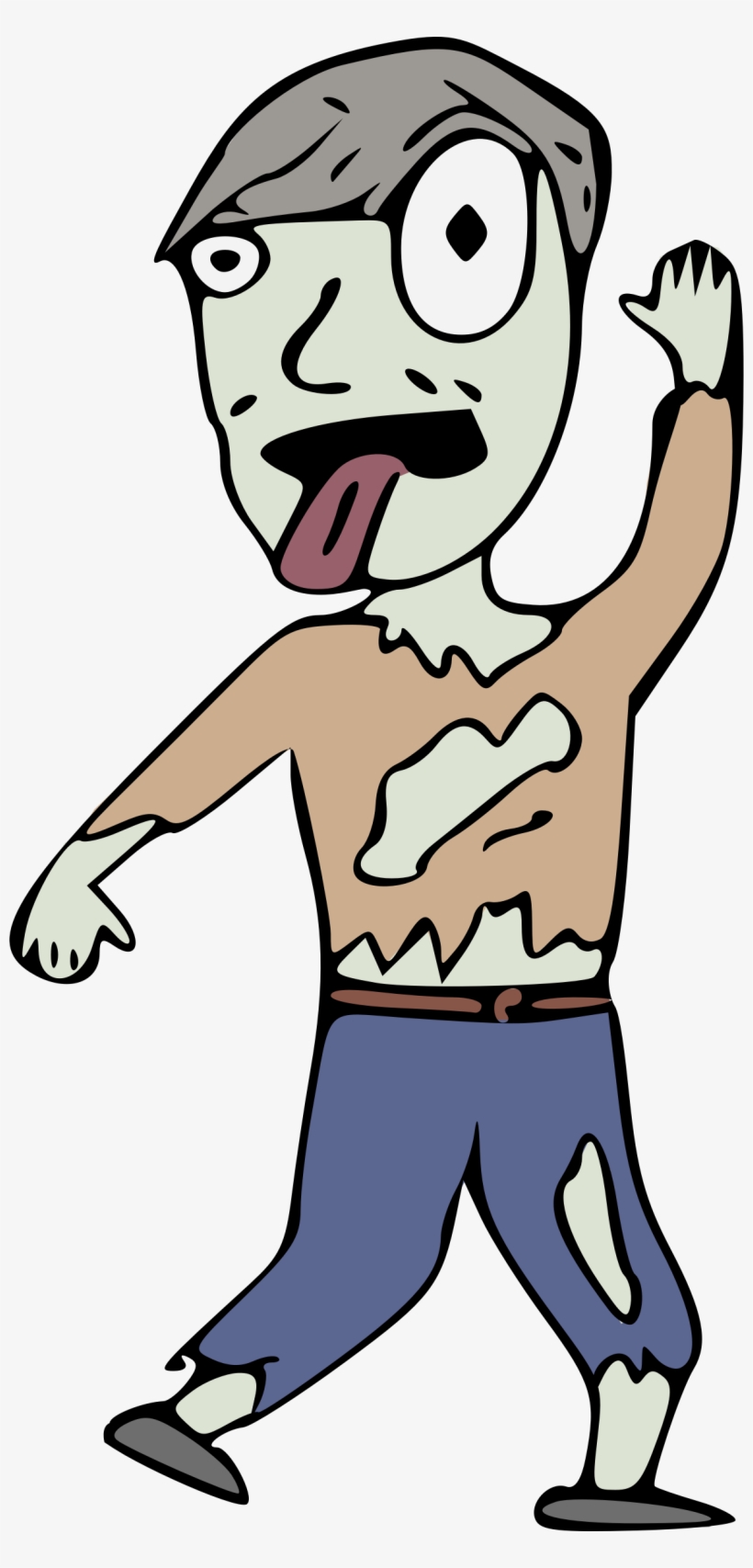 This Free Icons Png Design Of Cartoon Zombie, transparent png