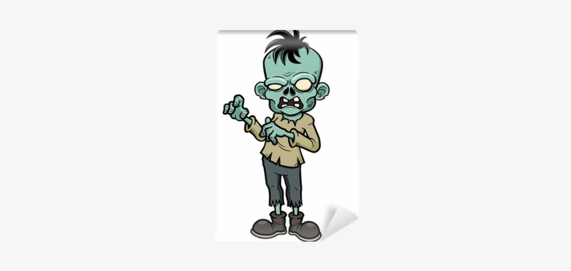 Vector Illustration Of Cartoon Zombie Wall Mural • - Midnight Zombie Apocolypse [book], transparent png