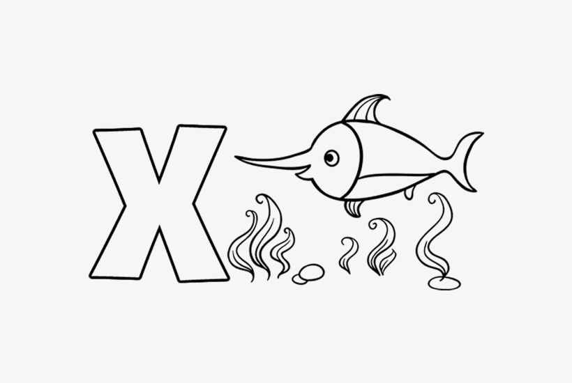 X - Letra X Para Colorir, transparent png