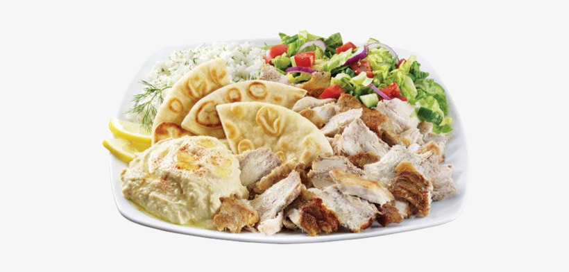 Plates - Chicken Shawarma Platter Png, transparent png