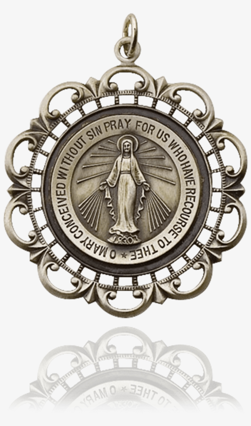 Miraculous Medallion With Filigree Frame - Medal, transparent png